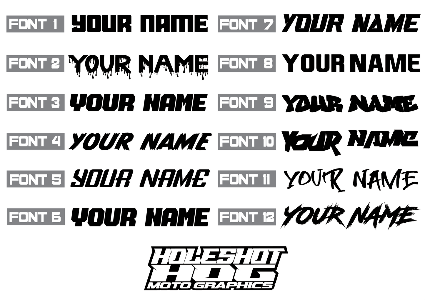 STARTING BLOCKS DECALS